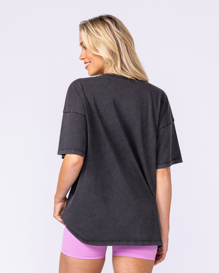 Panther Oversized Vintage Tee - Washed Black-T-Shirts-XXS-112576WSHBLK-XXS-MNAPPRL46380-5-Muscle Nation