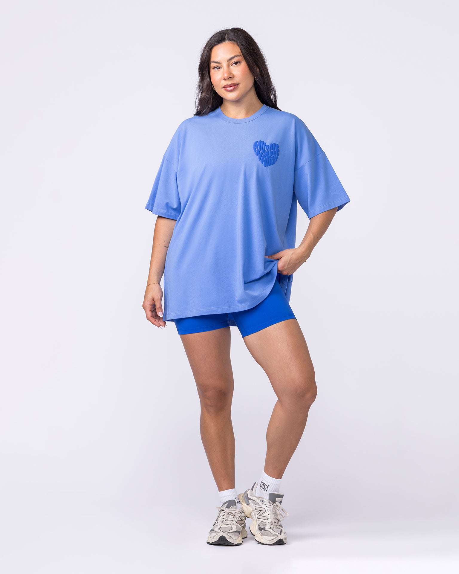Peachy Oversized Tee - Salt Air-T-Shirts-XXS-022606SLTA-XXS-MNAPPRL48395-6-Muscle Nation