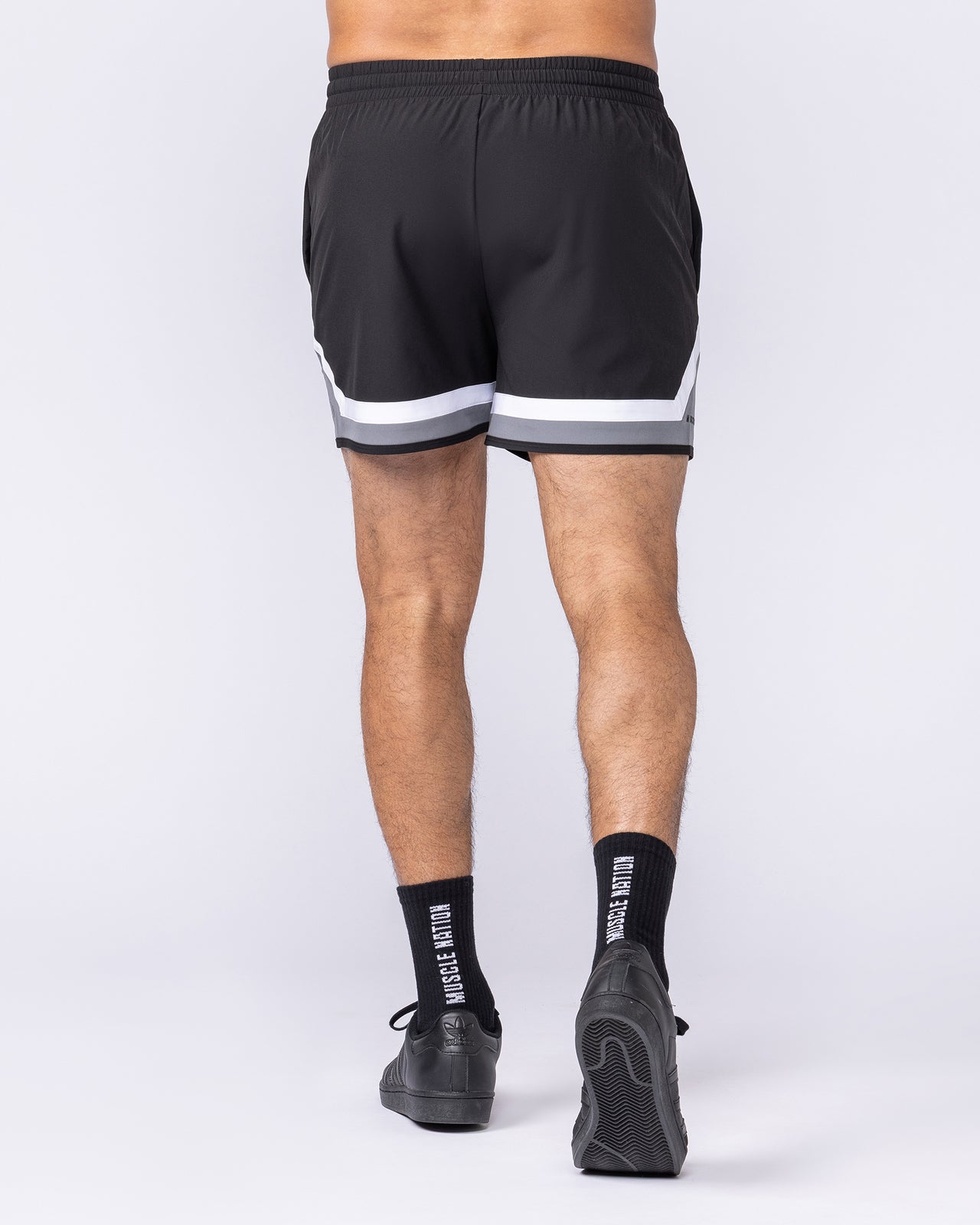 Player 4" Active Shorts - Black / Tornado-Shorts-S-1125160BLKTRNDO-S-MNAPPRL47679-5-Muscle Nation