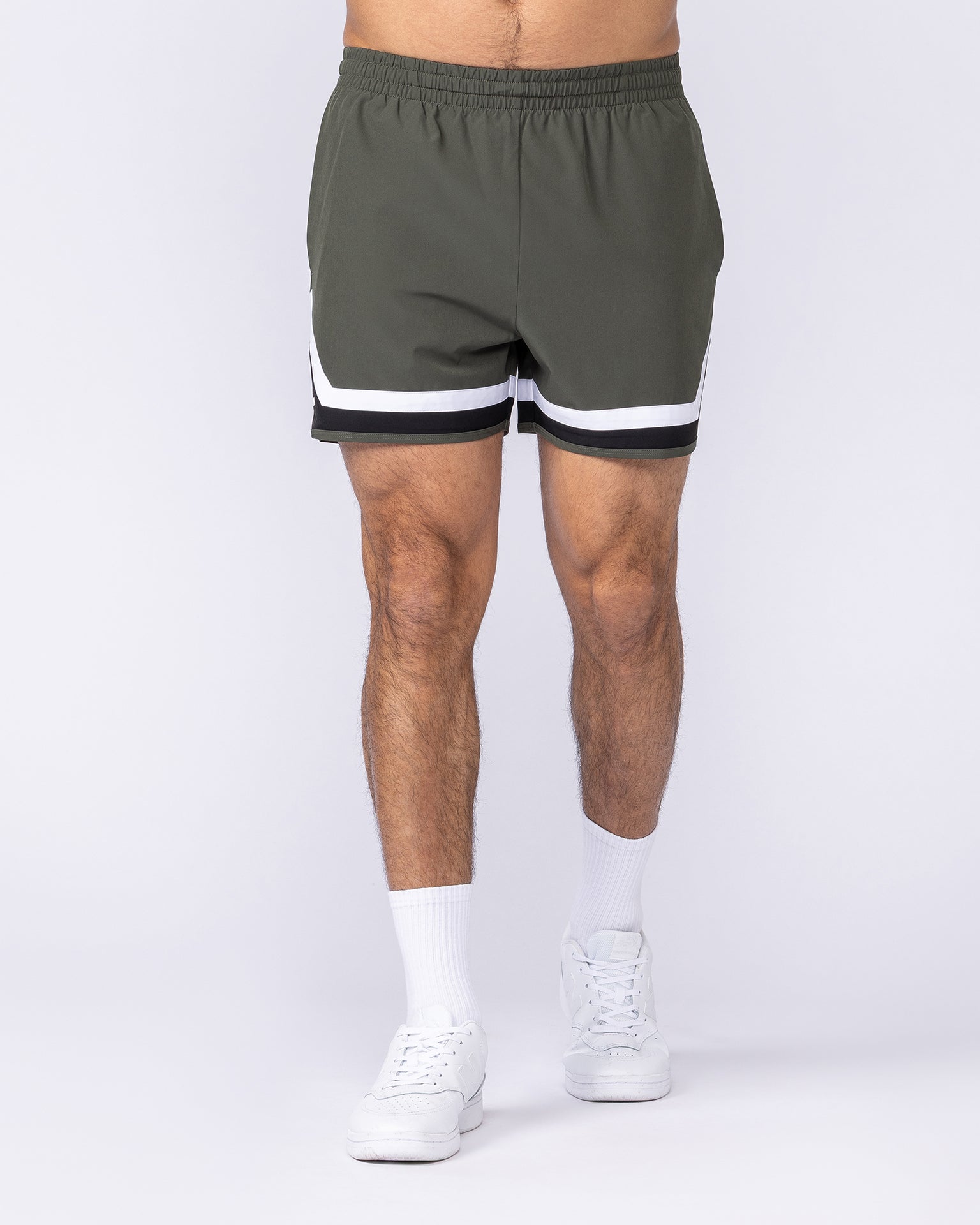 Player 4" Active Shorts - Dark Khaki-Shorts-S-1125160DKHAKI-S-MNAPPRL47686-3-Muscle Nation