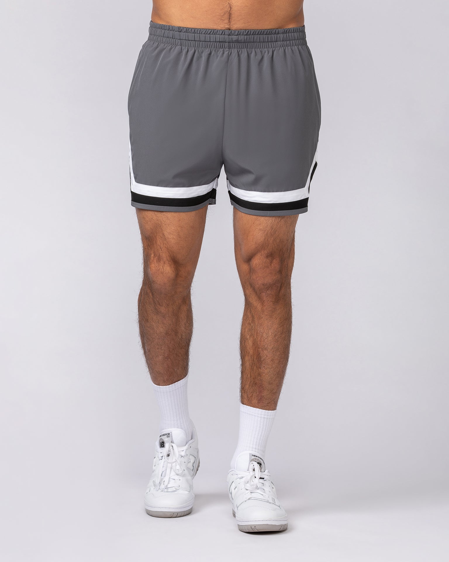 Player 4" Active Shorts - Gunmetal-Shorts-S-062527GUNMTL-S-MNAPPRL43251-2-Muscle Nation
