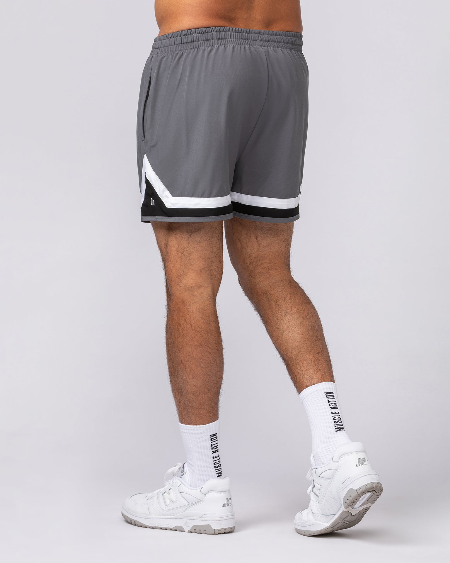Player 4" Active Shorts - Gunmetal-Shorts-S-062527GUNMTL-S-MNAPPRL43251-4-Muscle Nation