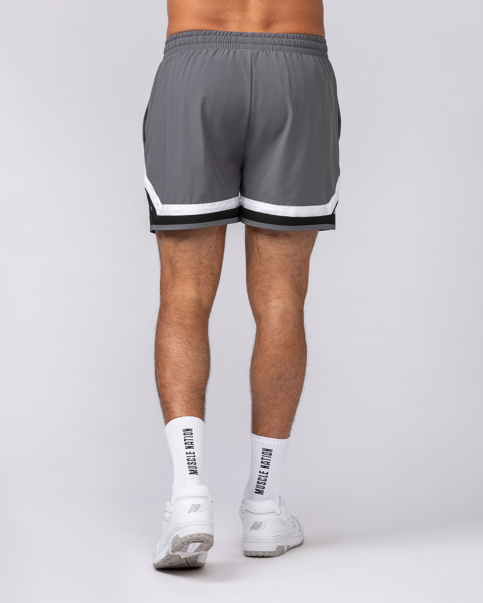 Player 4" Active Shorts - Gunmetal-Shorts-S-062527GUNMTL-S-MNAPPRL43251-5-Muscle Nation