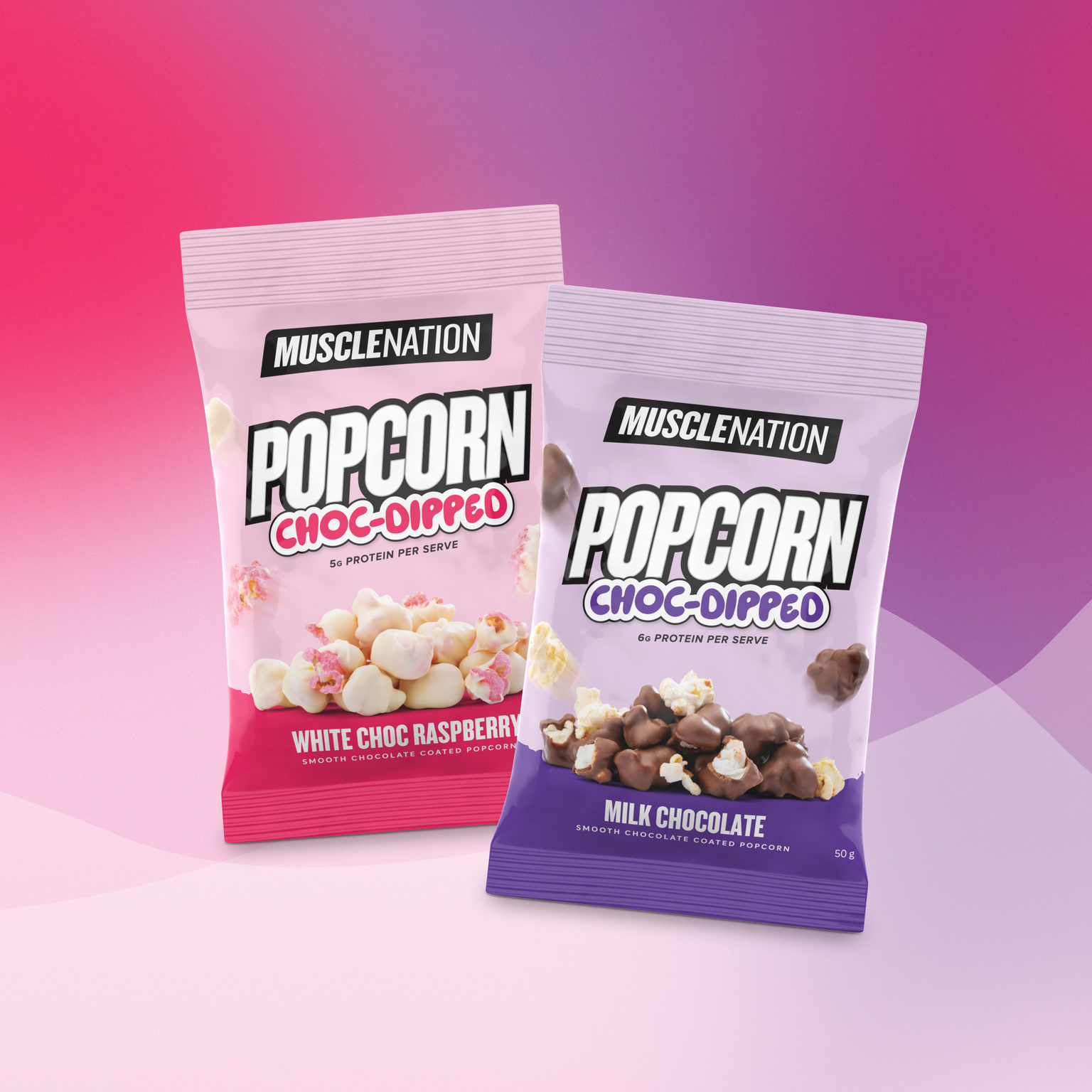 2x POPCORN CHOC-DIPPED Packets - FREE GIFT