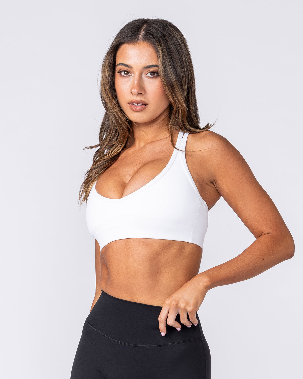 Power Hold Bra - White