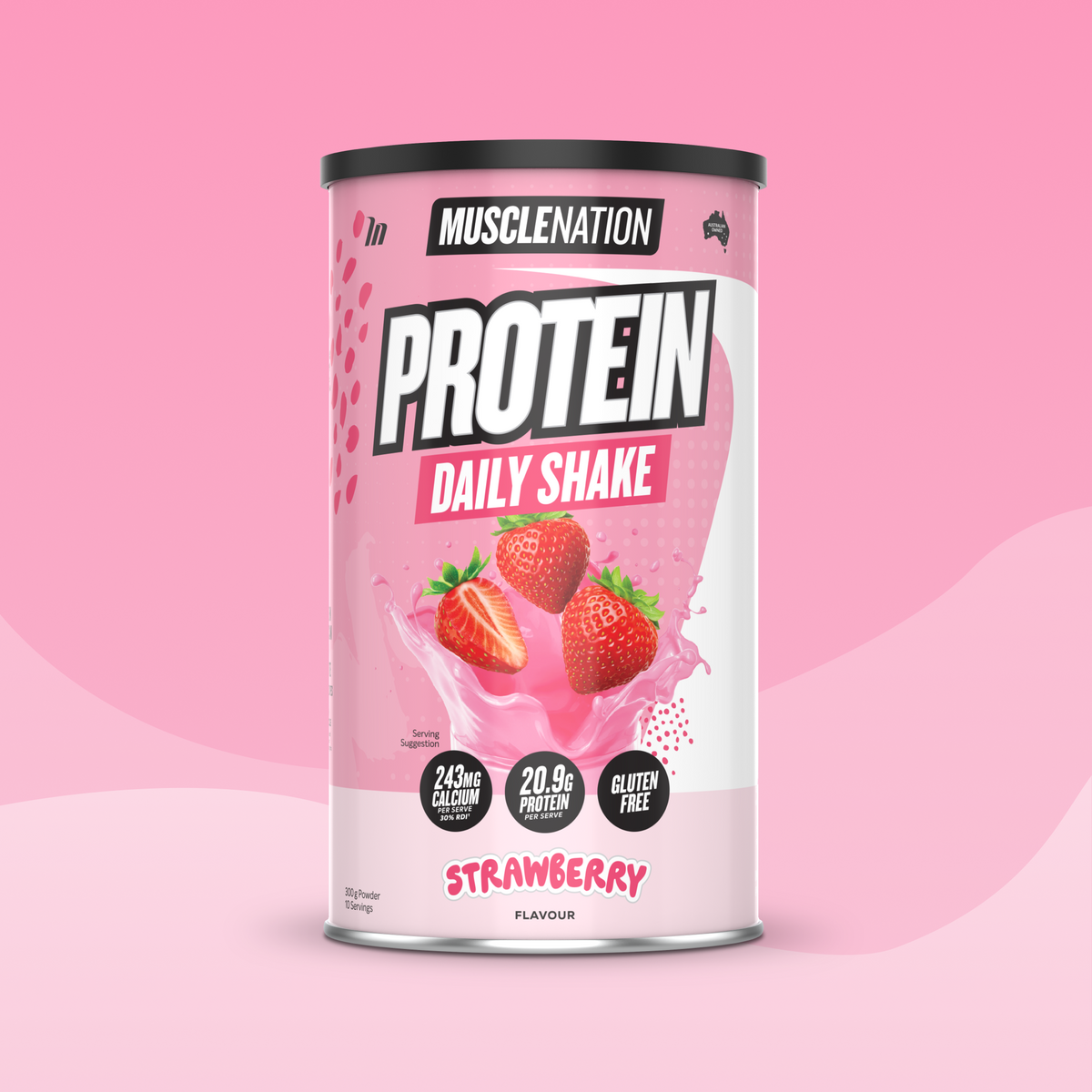 DAILY SHAKE Strawberry 300g protein powder pouch