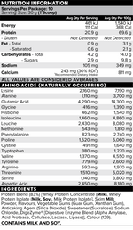 DAILY SHAKE Strawberry 300g nutrition information panel