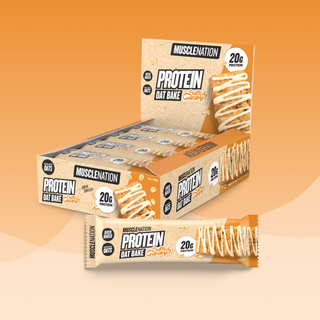 PROTEIN Oat Bake - Salted Caramel - Box of 12-Protein Bars-MNSUPPS0394-19359054002187-1-Muscle Nation