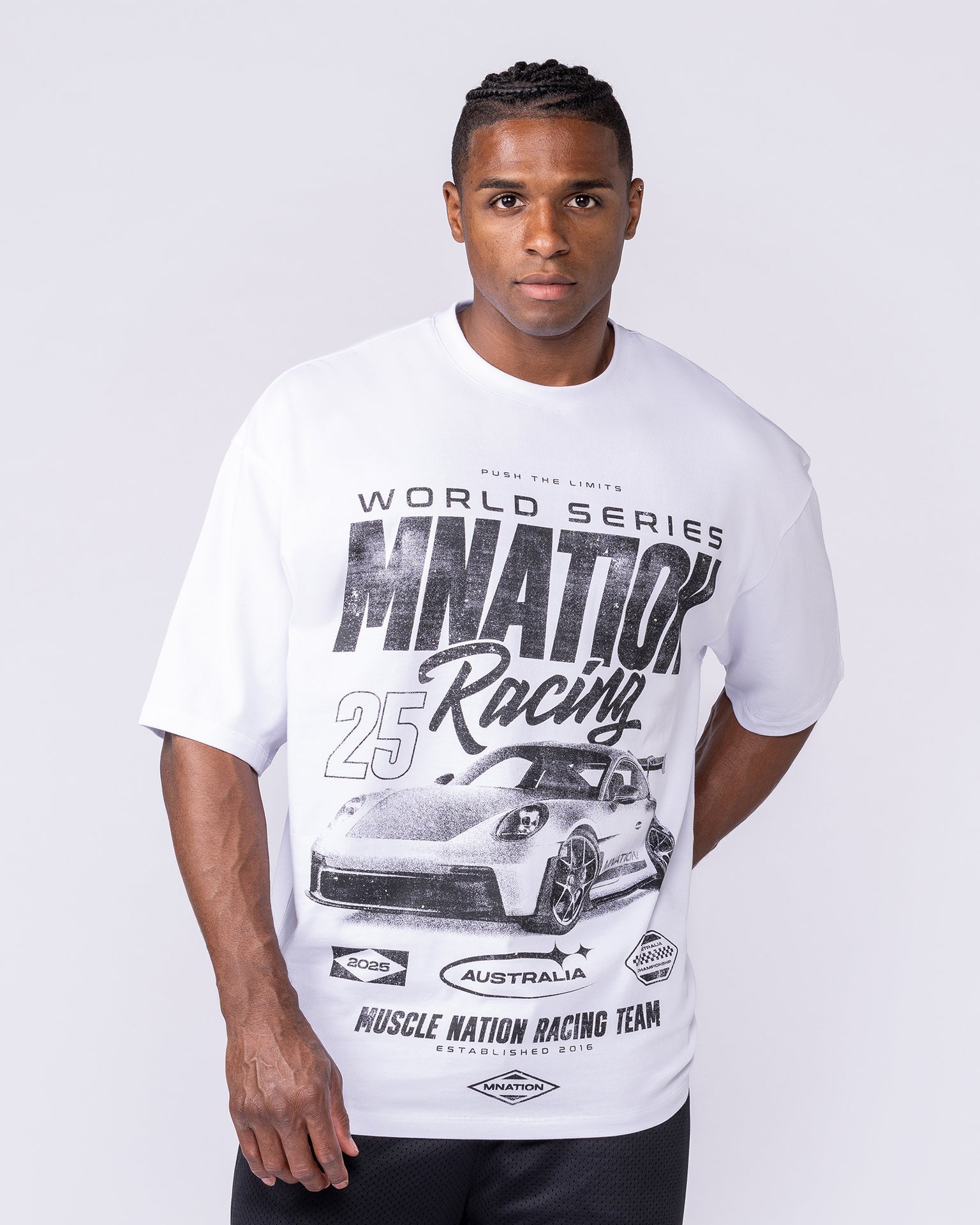 Push The Limits Oversized Tee - White-T-Shirts-XXS-1125187WHT-XXS-MNAPPRL47039-3-Muscle Nation