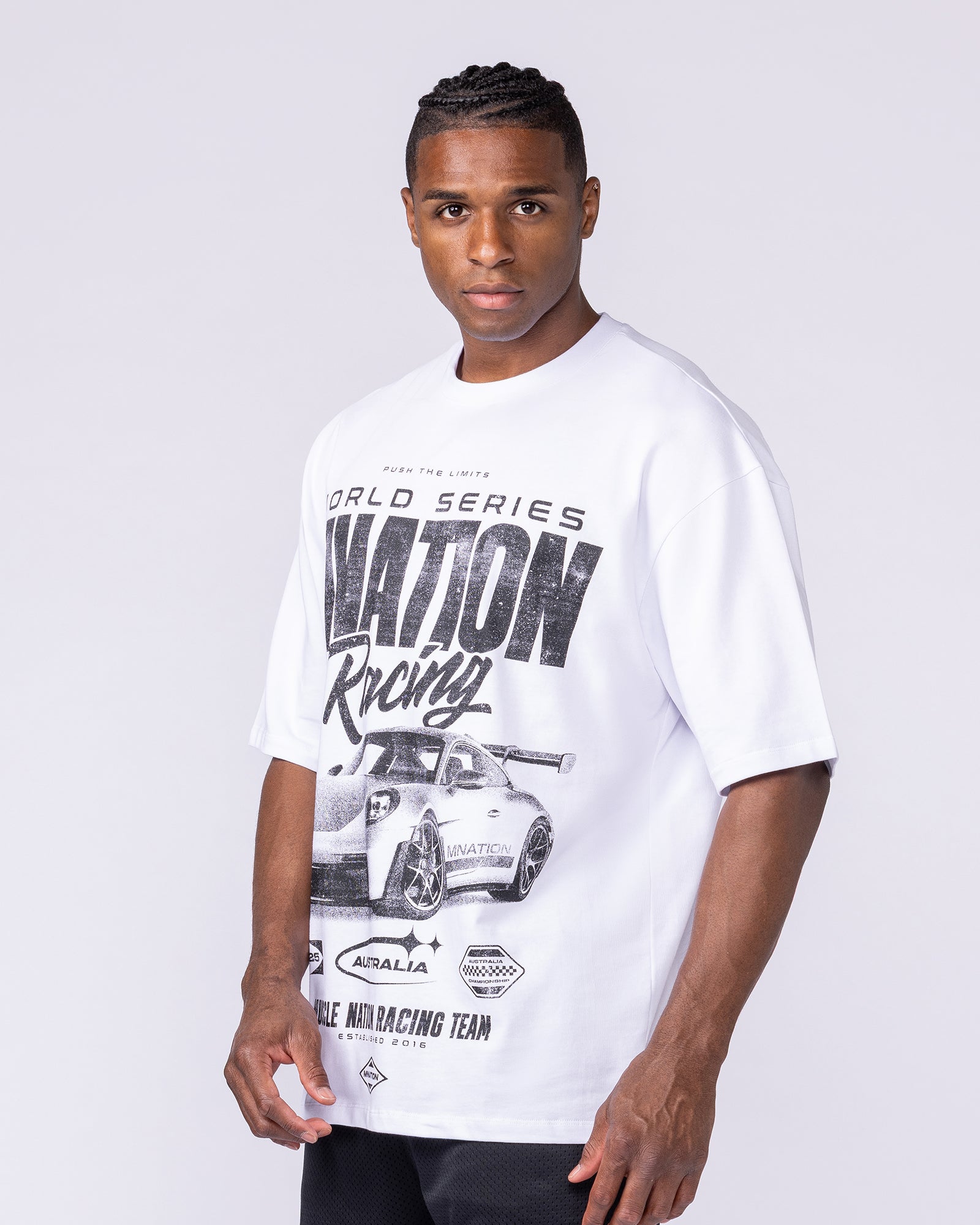 Push The Limits Oversized Tee - White-T-Shirts-XXS-1125187WHT-XXS-MNAPPRL47039-4-Muscle Nation