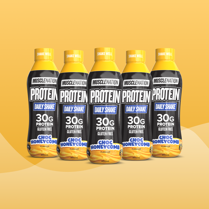 Protein Shake RTD - Choc Honeycomb 400ml Bottle (6 Pack)-Ready to Drink-MNSUPPS0502-19359054002132-1-Muscle Nation