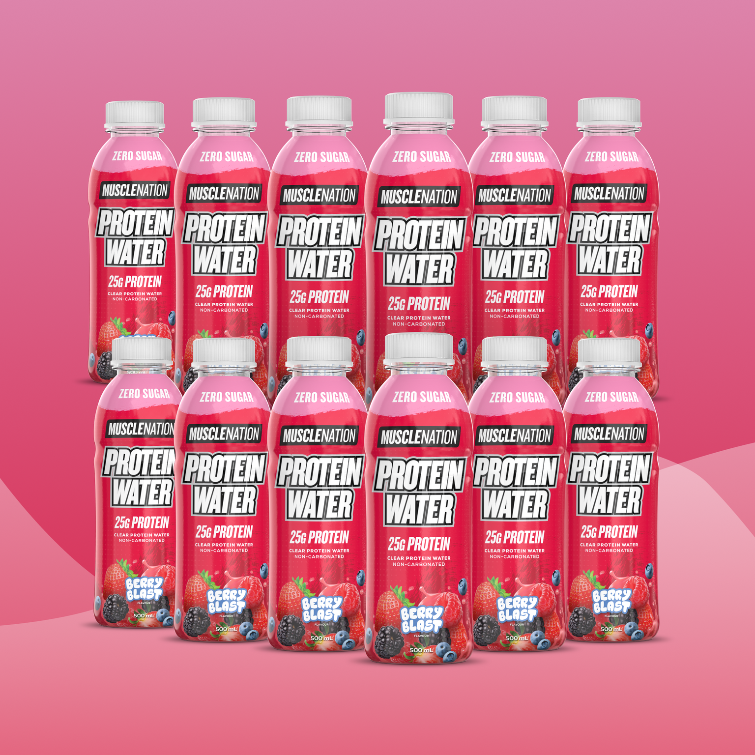 Protein Water RTD - Berry Blast 500ml (12 Pack)-Ready to Drink-MNSUPPS0358-19359054001821-1-Muscle Nation