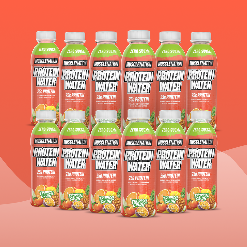 RTD Protein Water - Tropical Crush 500ml (12 Pack)-Ready to Drink-MNSUPPS0359-19359054001814-1-Muscle Nation