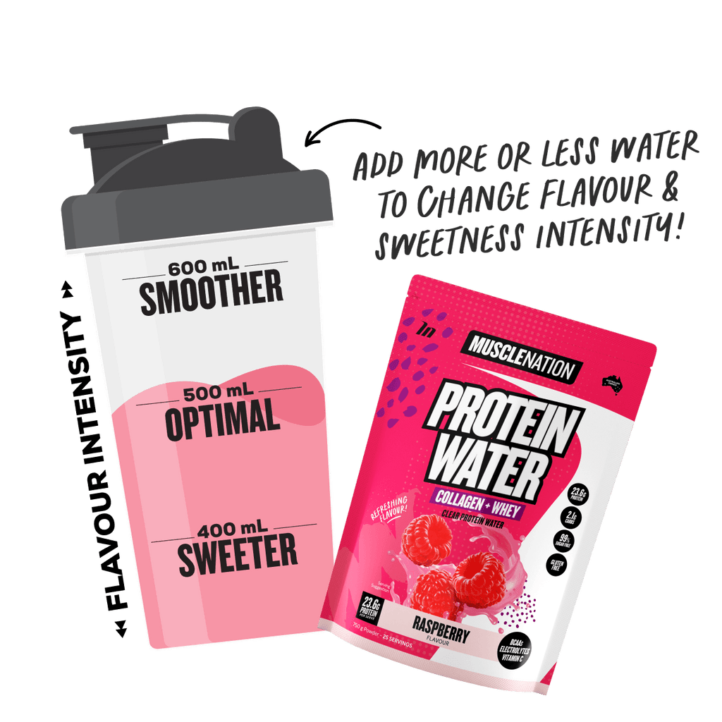Grape Raspberry Water PROTEIN WATER - Raspberry - 25 serves – Muscle Nation