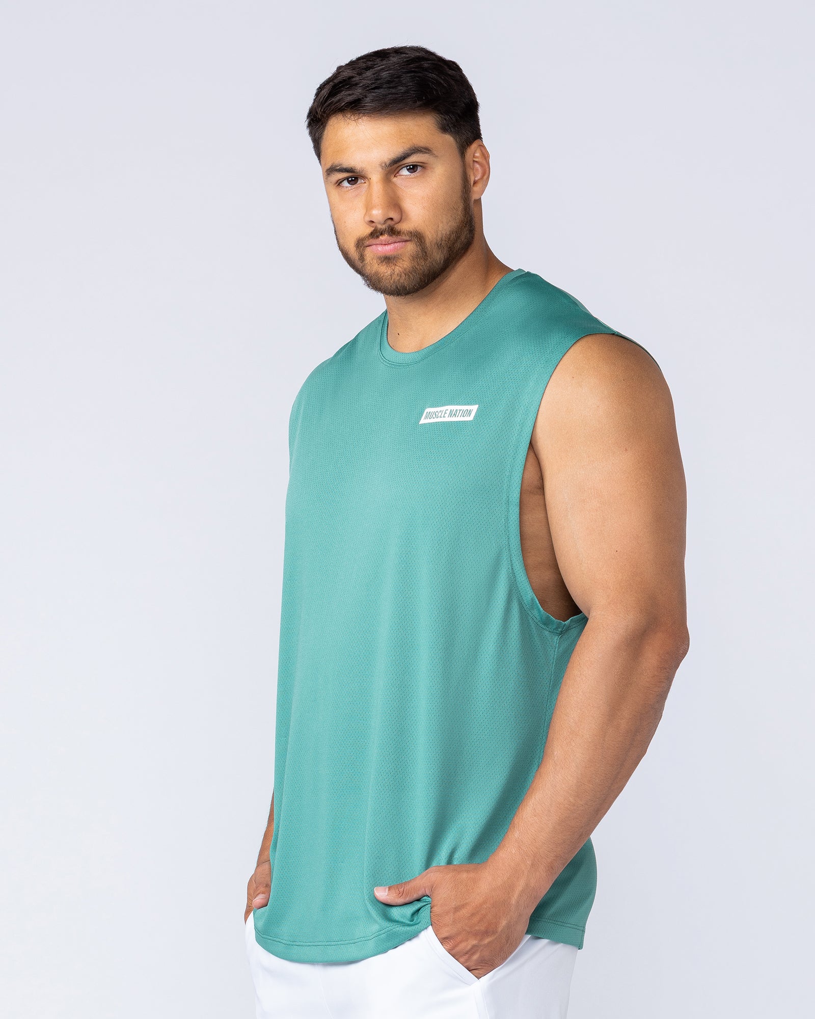 Relaxed Active Tank - Alpine-Singlets & Tanks-S-112560APN-S-MNAPPRL47055-3-Muscle Nation