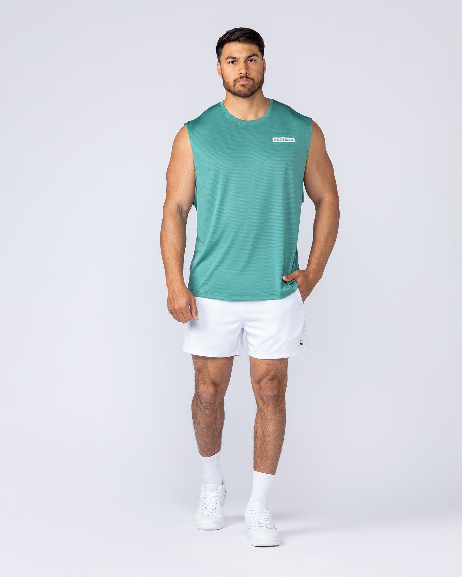 Relaxed Active Tank - Alpine-Singlets & Tanks-S-112560APN-S-MNAPPRL47055-5-Muscle Nation