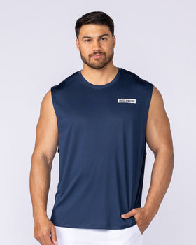 Relaxed Active Tank - Navy-Singlets & Tanks-S-112560NAVY-S-MNAPPRL47048-1-Muscle Nation