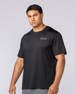Relaxed Active Tee - Black-T-Shirts-S-022437BLK-S-MNAPPRL29712-2-Muscle Nation