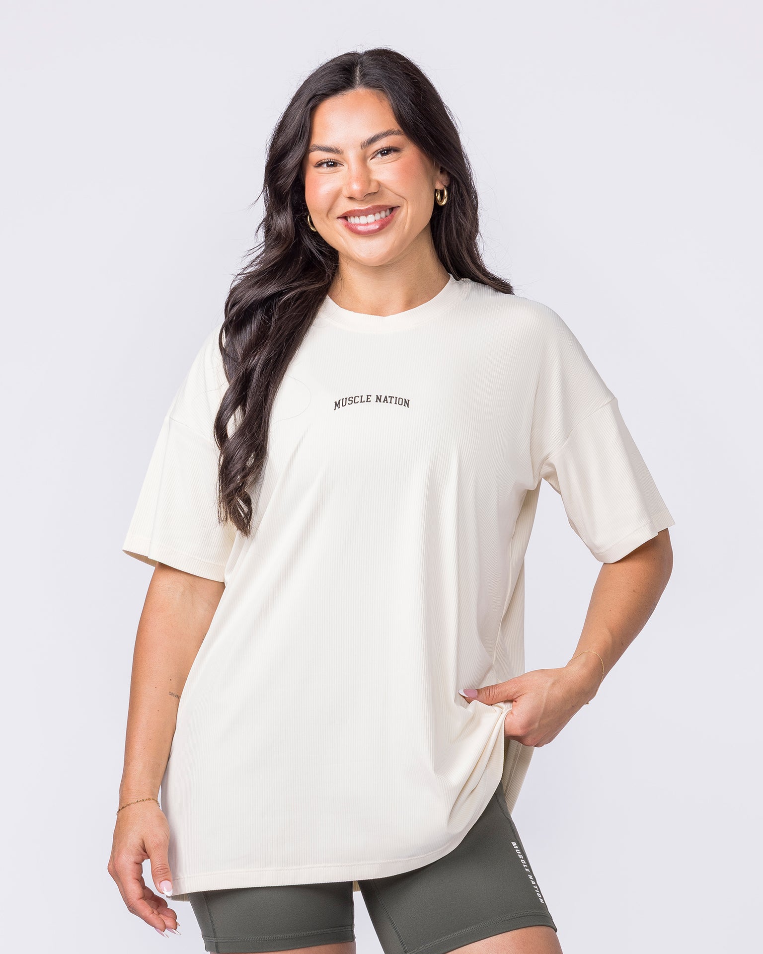 Relaxed Rib Training Tee - Dew-T-Shirts-XXS-022614DEW-XXS-MNAPPRL48605-2-Muscle Nation