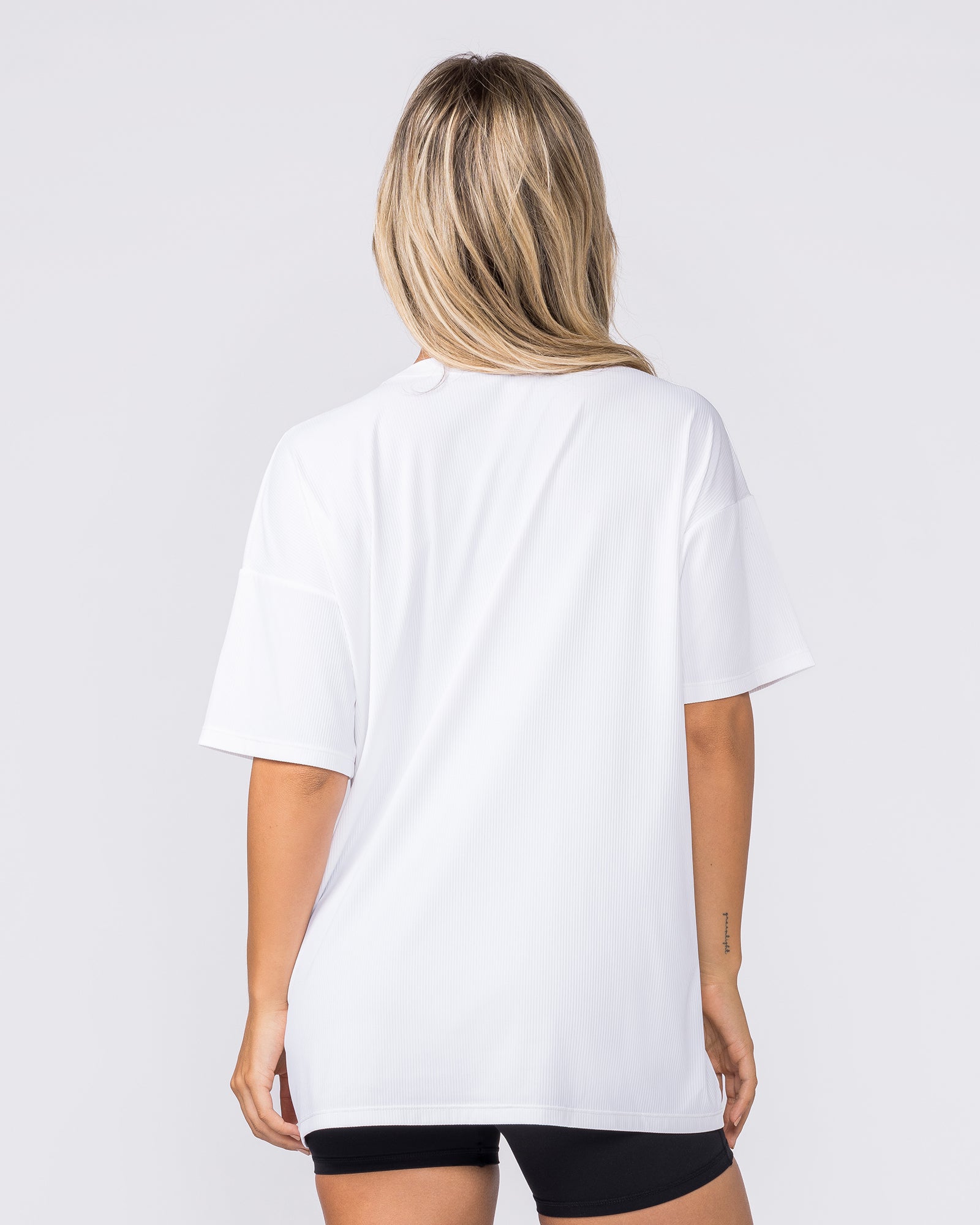 Relaxed Rib Training Tee - White-T-Shirts-XXS-082424WHT-XXS-MNAPPRL32271-5-Muscle Nation