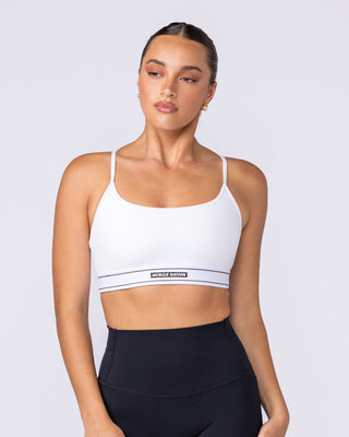 Relay Bra - White-Sports Bras-XXS-1125110WHT-XXS-MNAPPRL46504-1-Muscle Nation