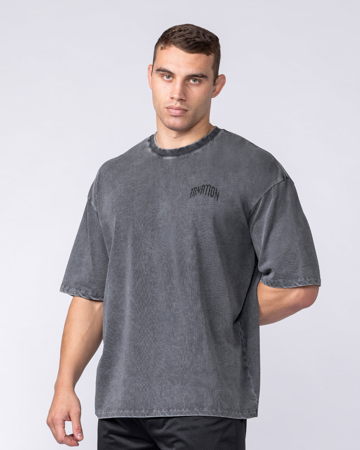 Relic Oversized Tee - Washed Black
