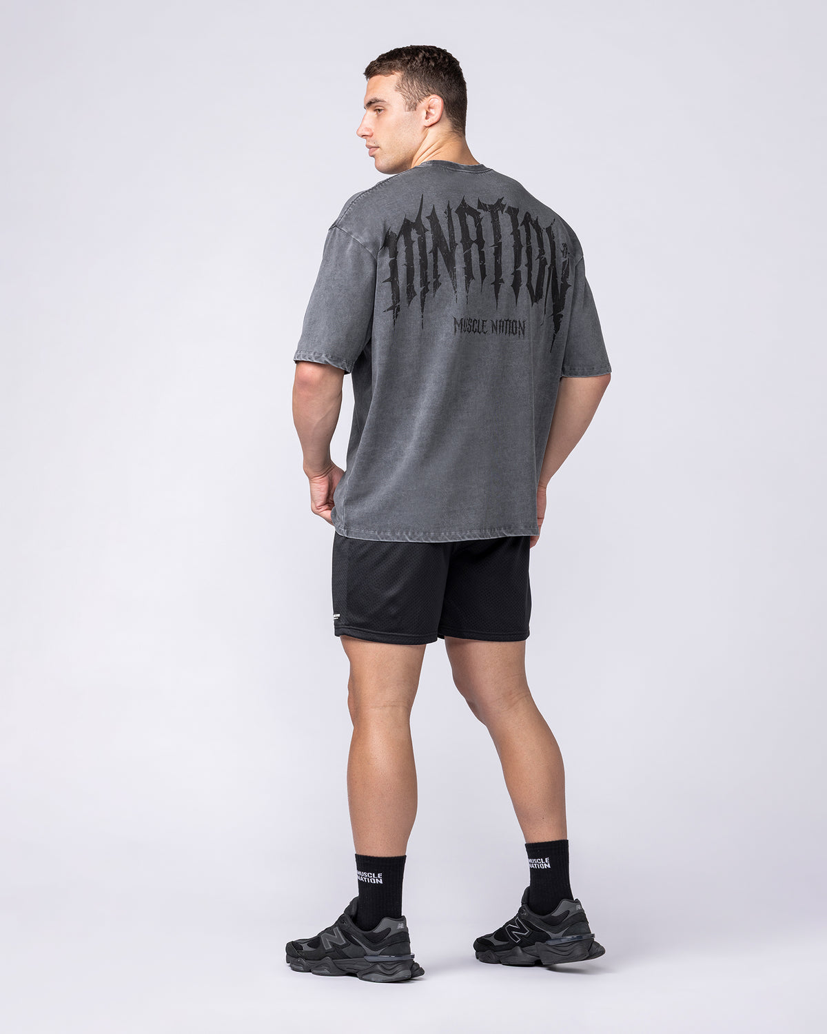 Relic Oversized Tee - Washed Black