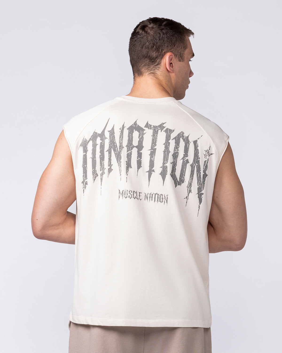 Relic Raglan Boxy Muscle Tank - Travertine