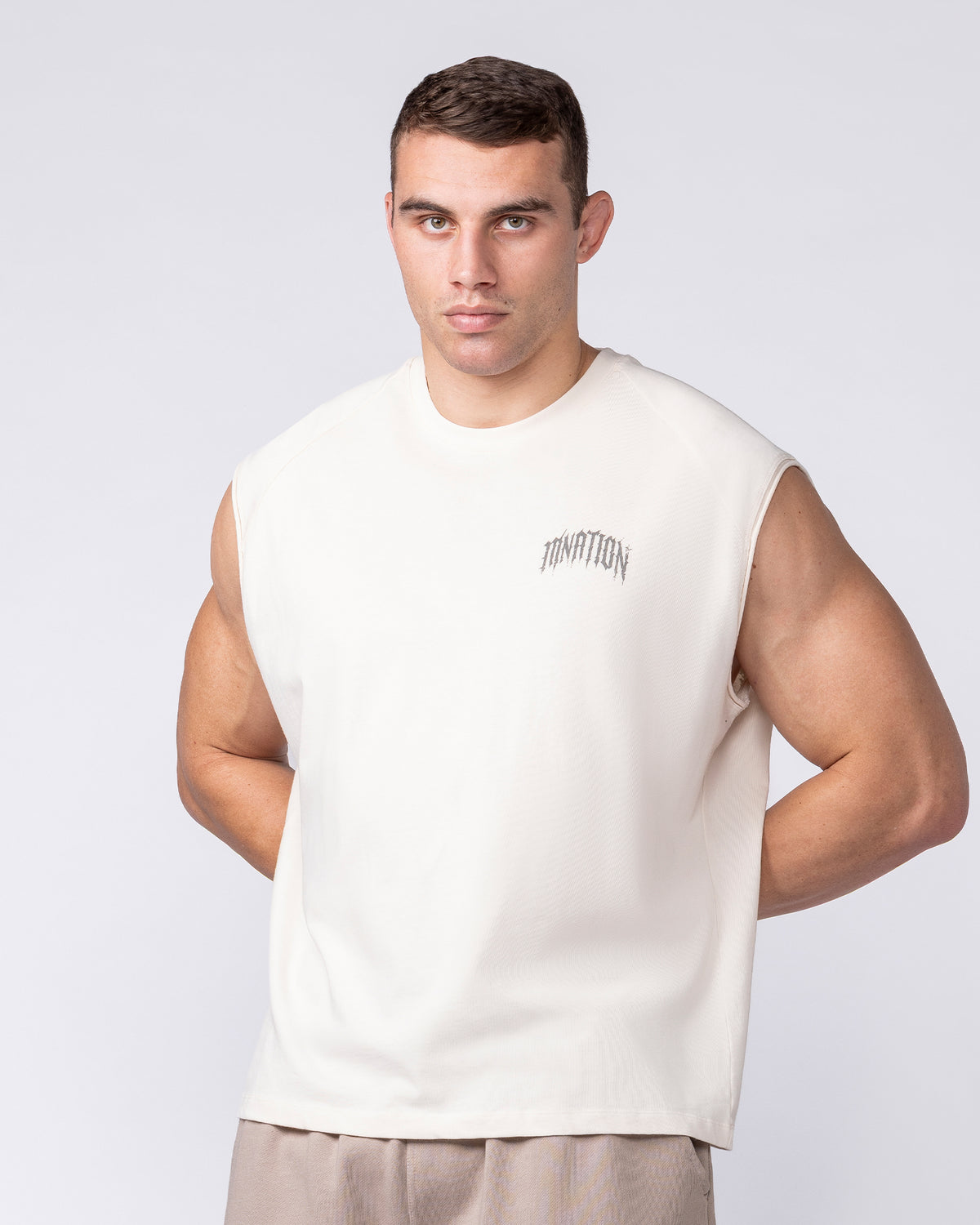 Relic Raglan Boxy Muscle Tank - Travertine