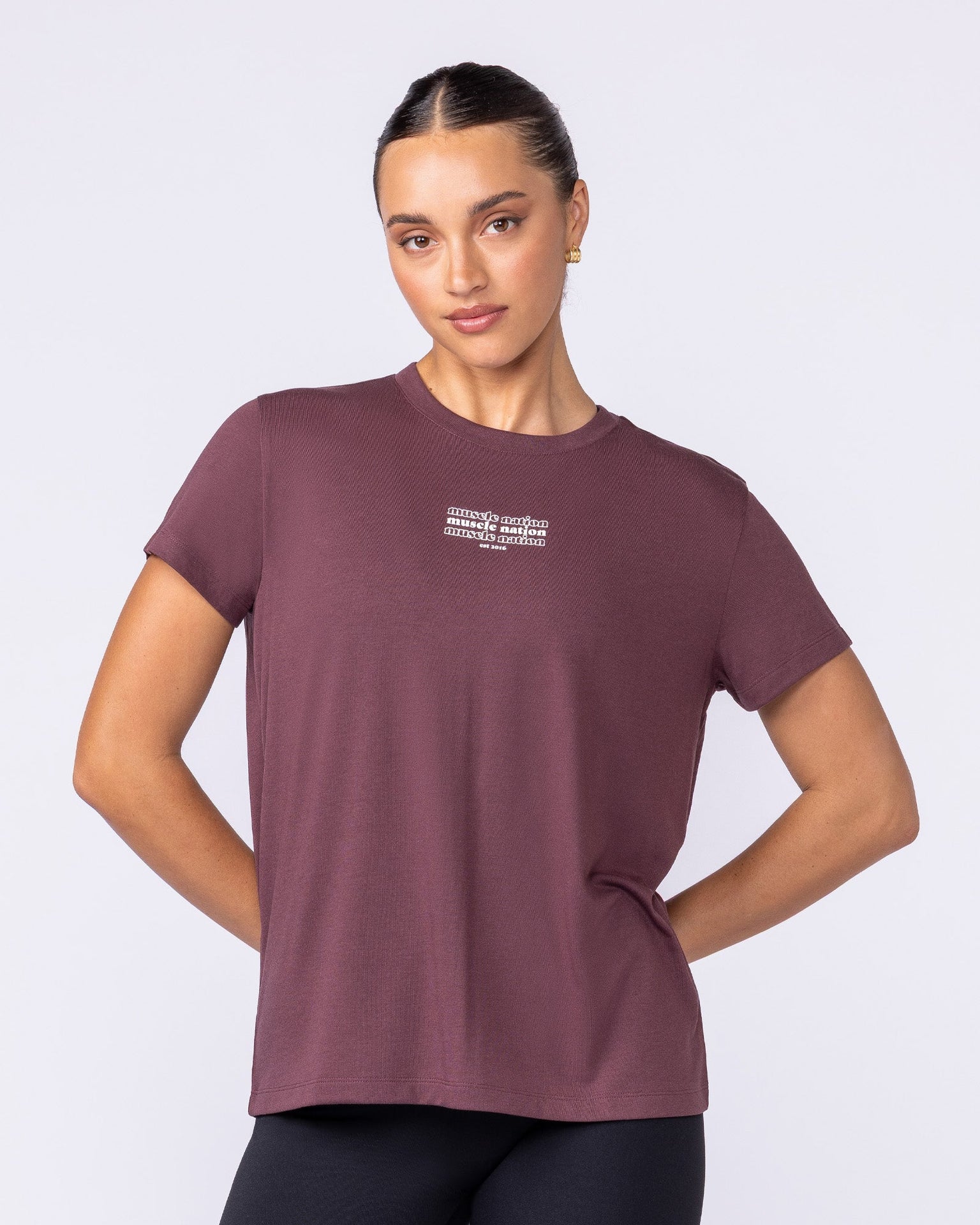 Results Training Tee - Rocky Road-Tops-XXS-112536RKRD-XXS-MNAPPRL45246-1-Muscle Nation