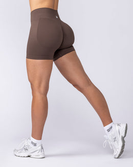 Revealed Seamless Midway Shorts - Hot Chocolate