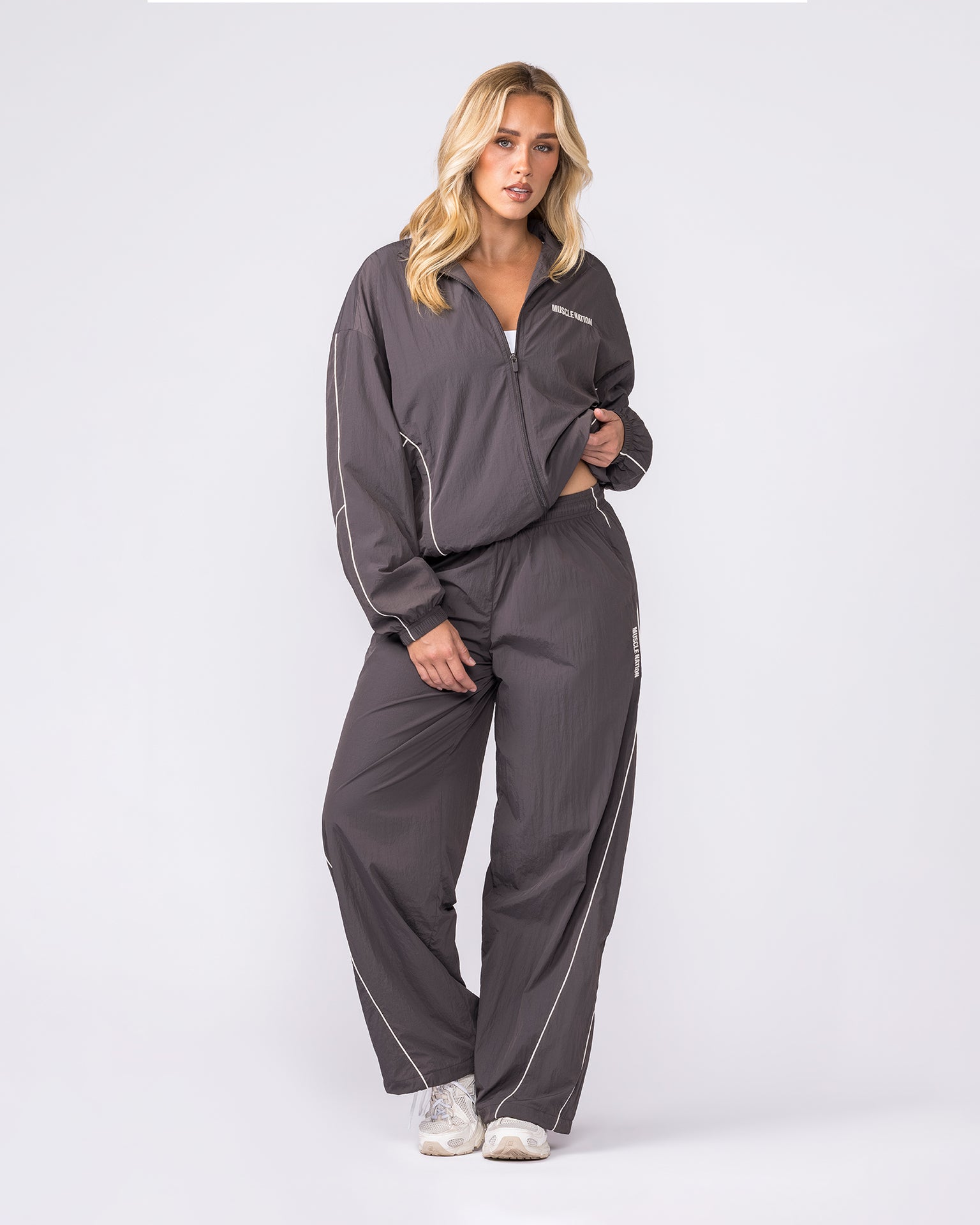 Revival Straight Leg Track Pants - Slate-Tracksuits-XXS-042623SLT-XXS-MNAPPRL50277-8-Muscle Nation
