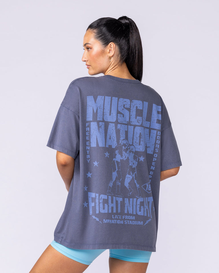 Ringside Oversized Vintage Tee - Washed Atlantis-T-Shirts-XXS-112548WATLS-XXS-MNAPPRL45318-1-Muscle Nation