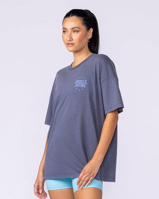 Ringside Oversized Vintage Tee - Washed Atlantis-T-Shirts-XXS-112548WATLS-XXS-MNAPPRL45318-2-Muscle Nation