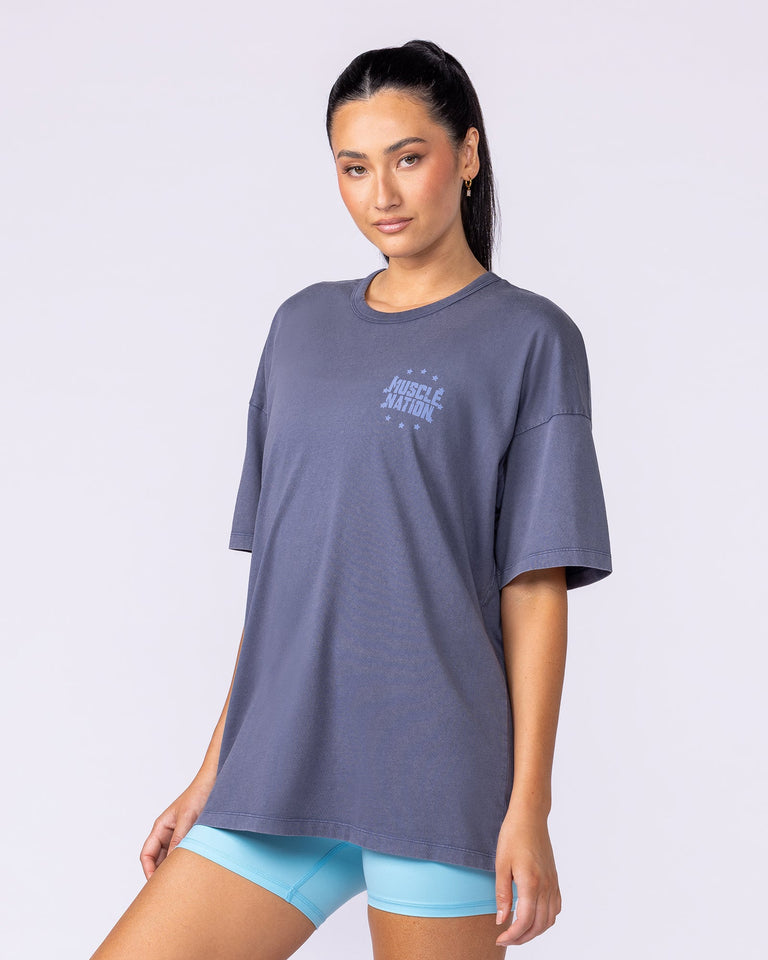 Ringside Oversized Vintage Tee - Washed Atlantis-T-Shirts-XXS-112548WATLS-XXS-MNAPPRL45318-3-Muscle Nation