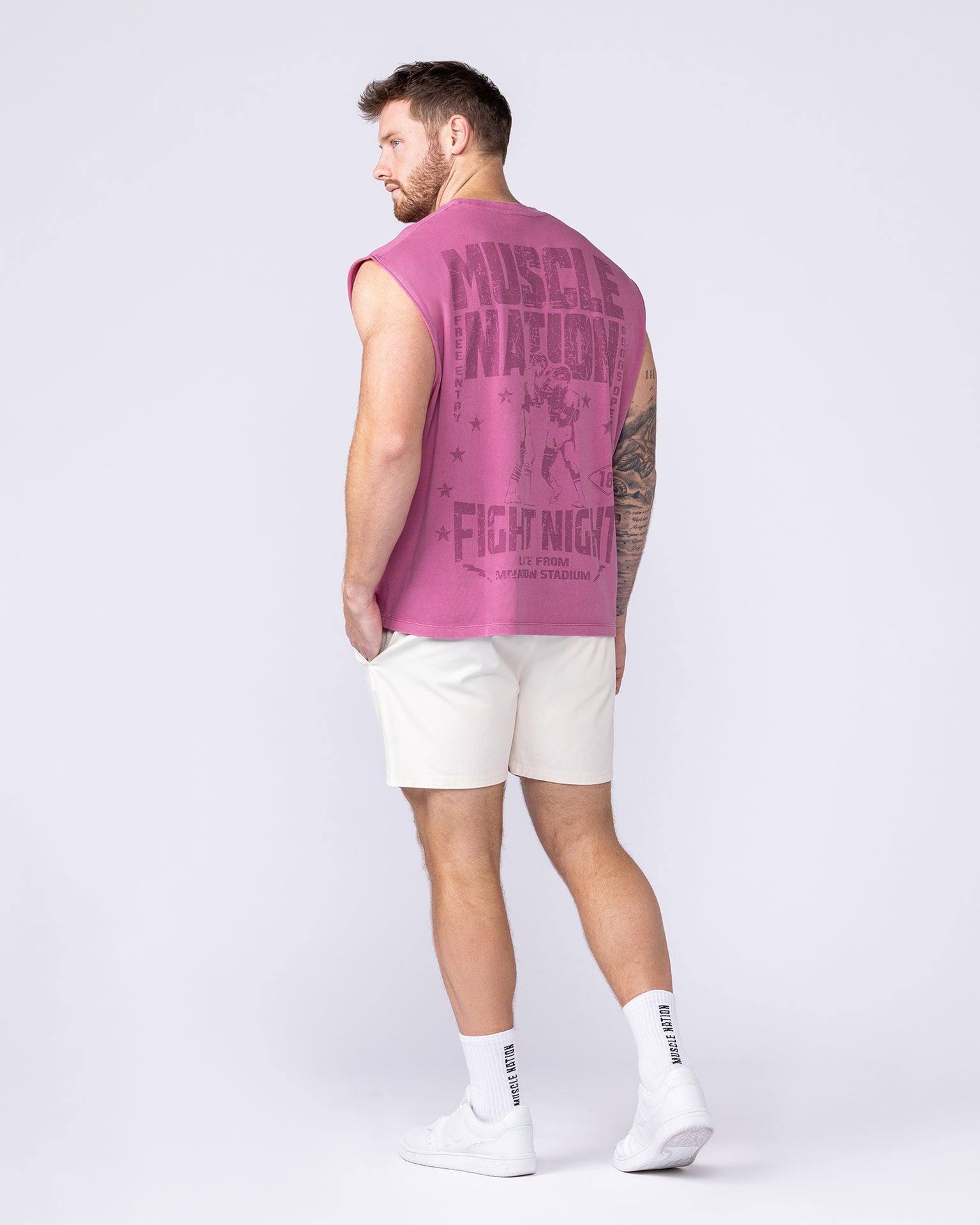 Ringside Vintage Boxy Muscle Tank - Washed Wild Rose-Singlets & Tanks-S-1125141WWDRS-S-MNAPPRL47700-6-Muscle Nation