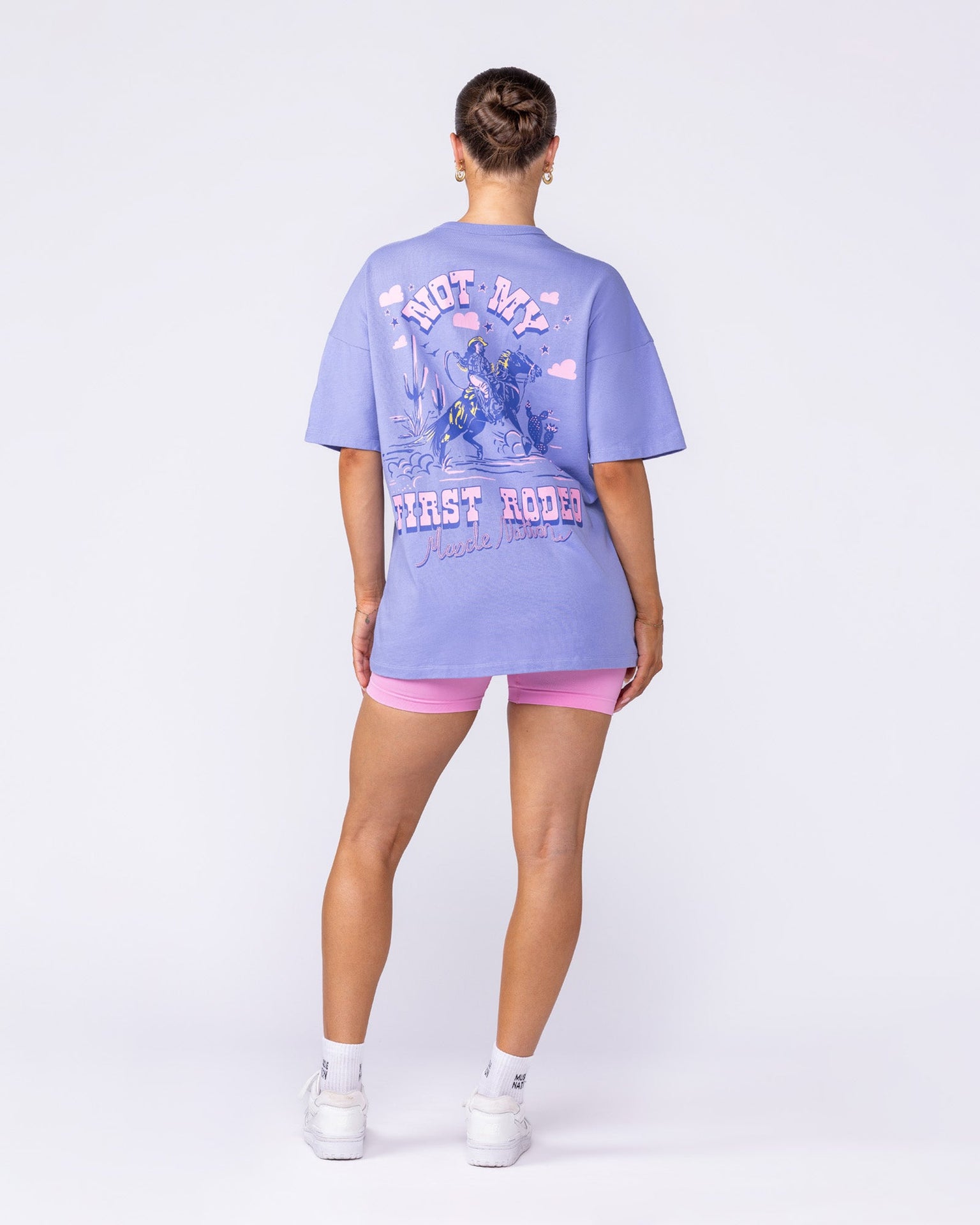 Rodeo Oversized Tee - Jacaranda-T-Shirts-XXS-062513JCRD-XXS-MNAPPRL43127-6-Muscle Nation
