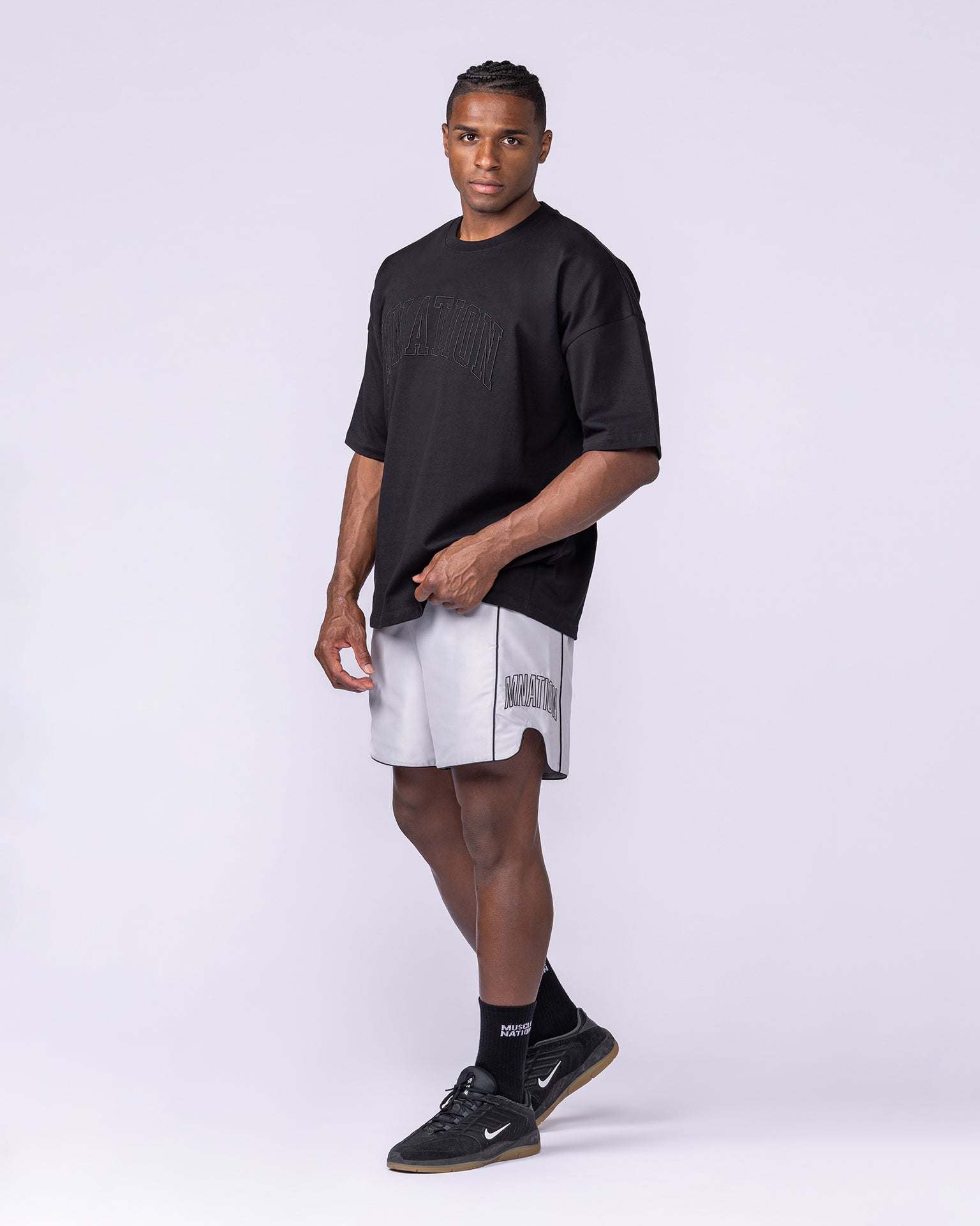 Round House 5" Shorts - Quiet Grey-Shorts-S-1125151QUTGRY-S-MNAPPRL47707-6-Muscle Nation