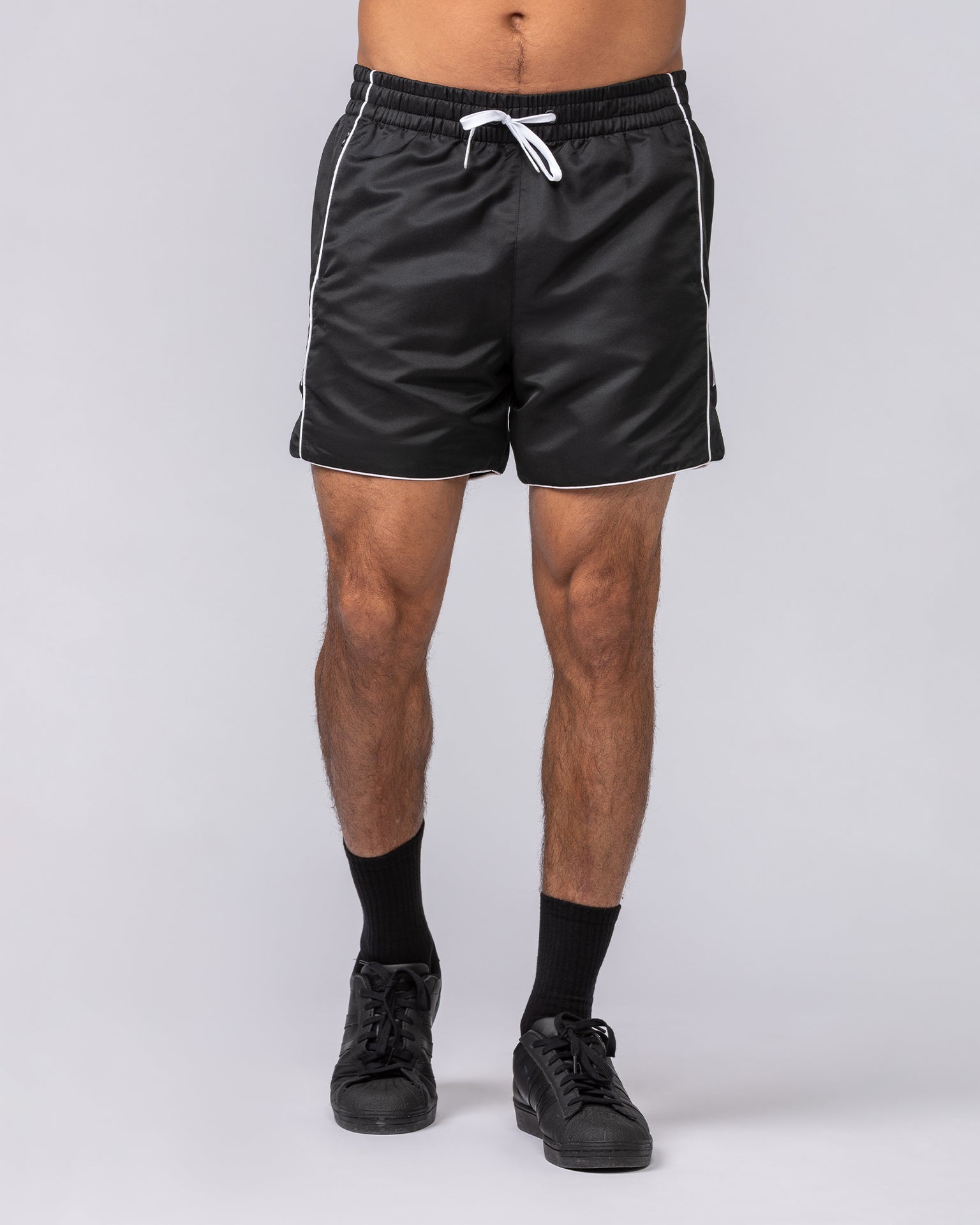 Round House 5" Shorts - Black-Shorts-S-112463BLK-S-MNAPPRL35641-2-Muscle Nation