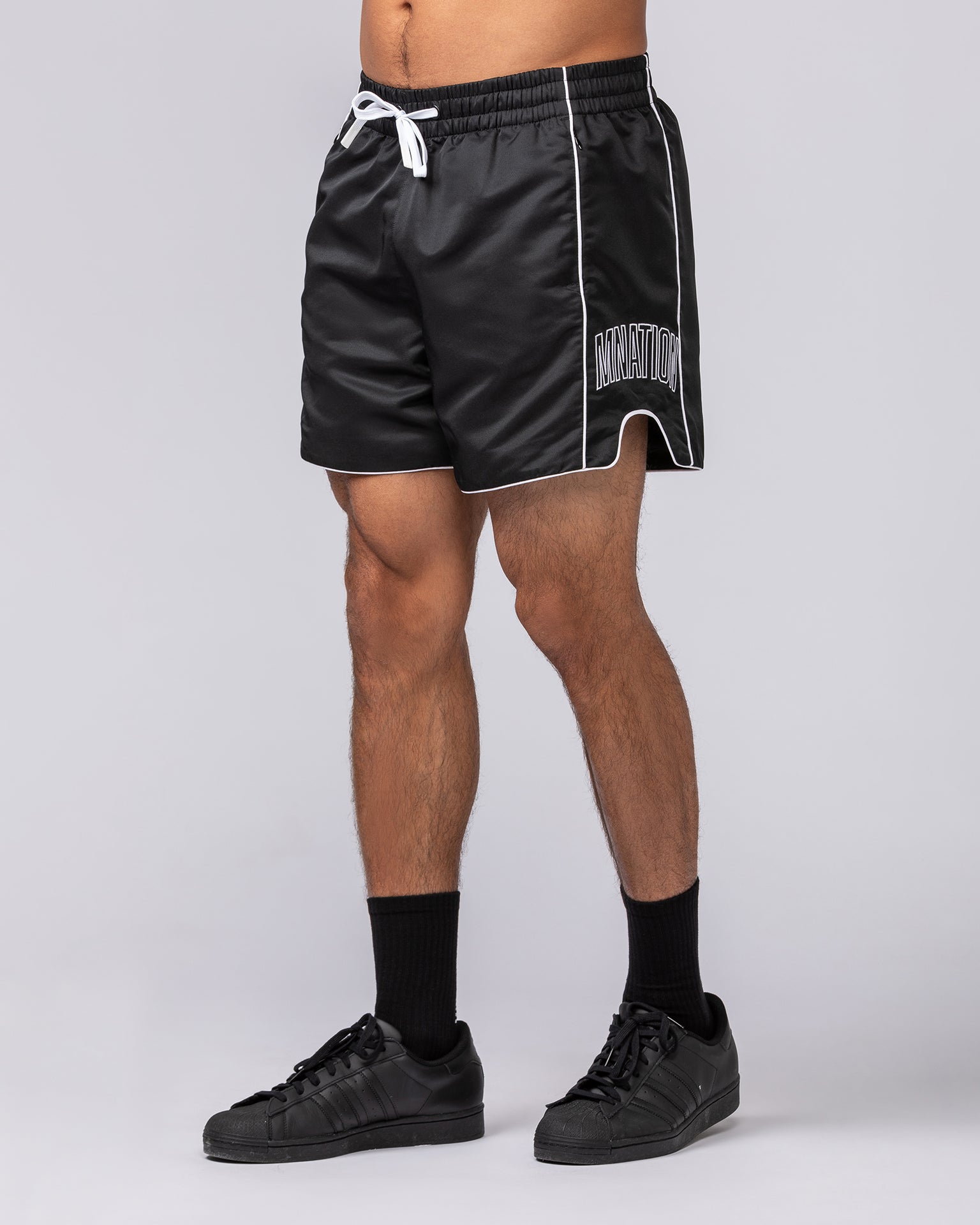 Round House 5" Shorts - Black-Shorts-S-112463BLK-S-MNAPPRL35641-3-Muscle Nation