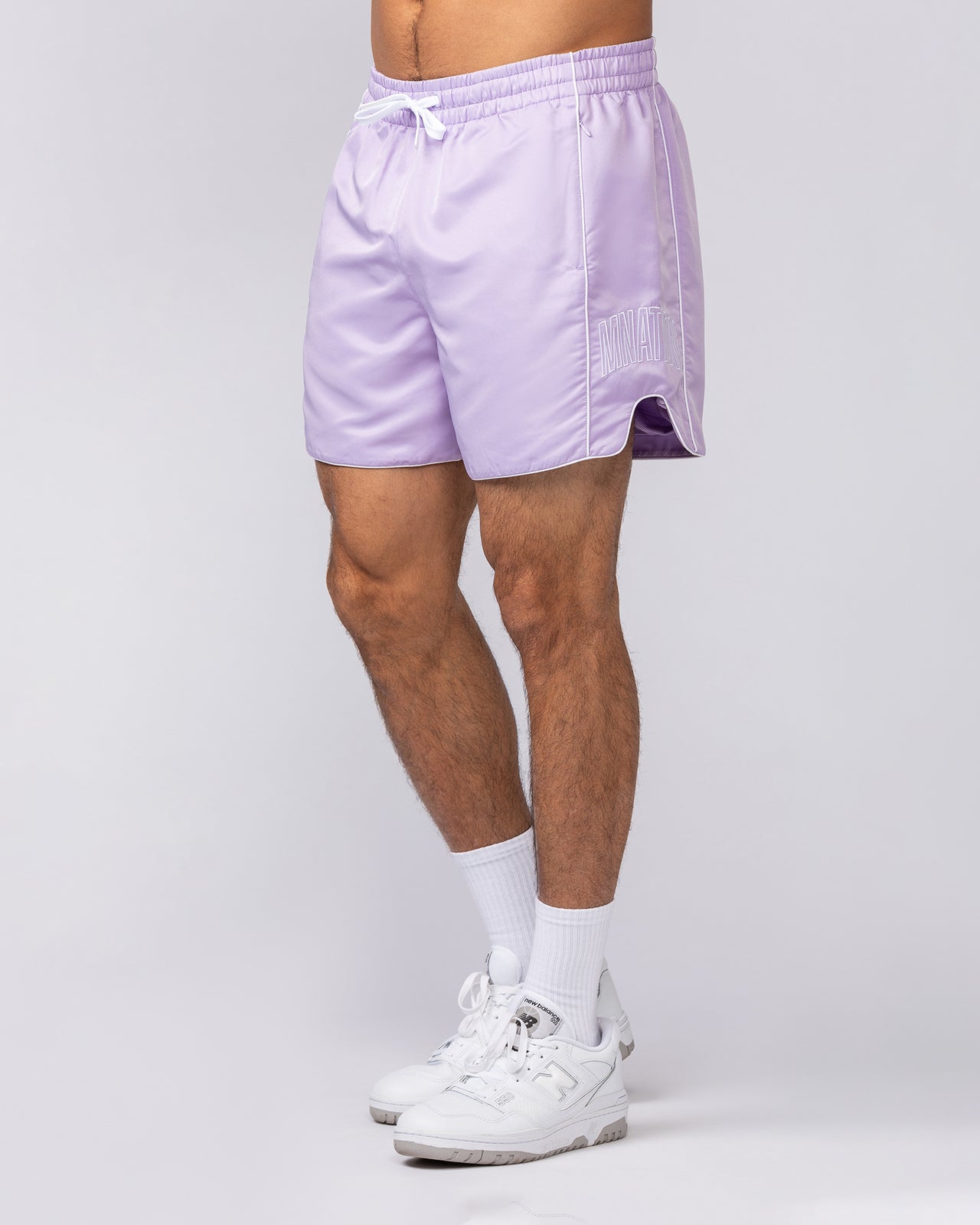Round House 5" Shorts - Lavender-Shorts-S-062524_1125LAV-S-MNAPPRL47964-4-Muscle Nation