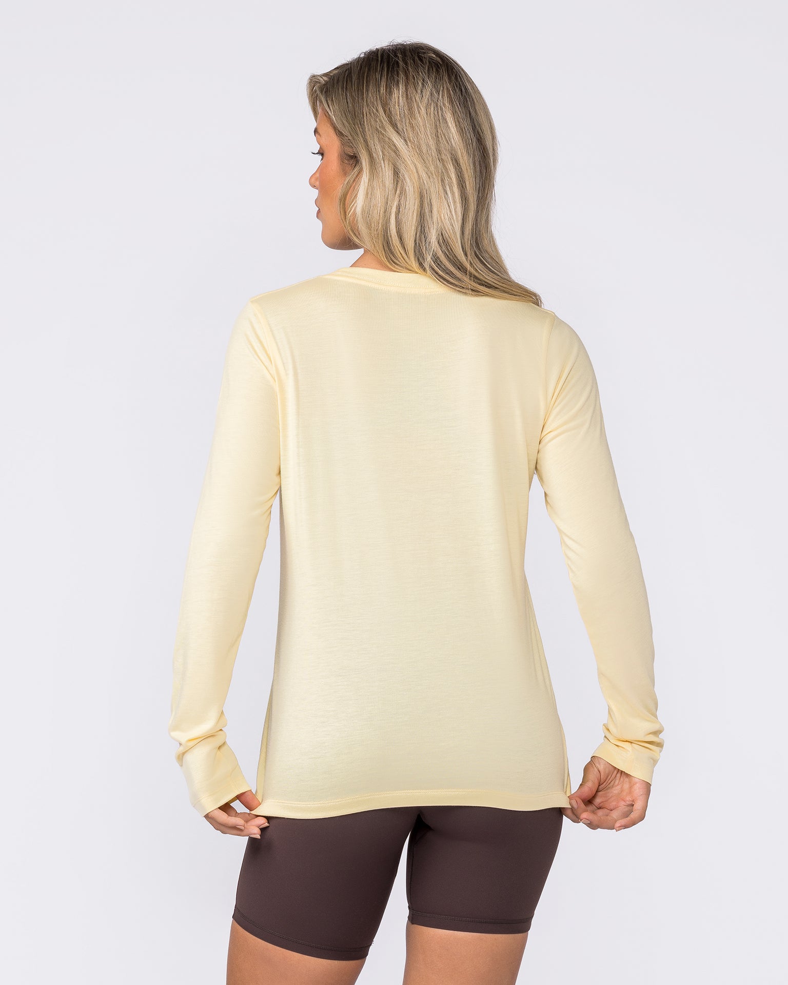 Routine Long Sleeve Top - Panna Cotta-Long Sleeve T-Shirts-XXS-032610PANCOT-XXS-MNAPPRL49494-5-Muscle Nation