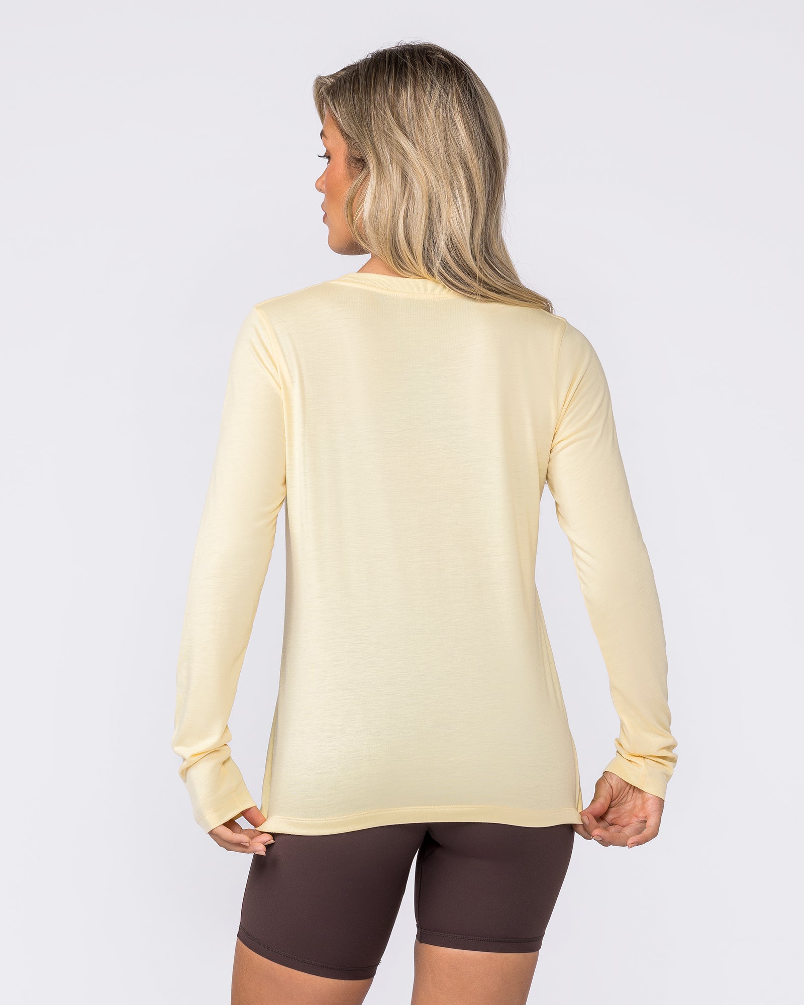 Routine Long Sleeve Top - Panna Cotta-Long Sleeve T-Shirts-XXS-032610PANCOT-XXS-MNAPPRL49494-5-Muscle Nation