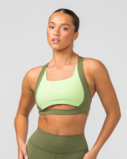 Sizzle Bra - Green Ivy