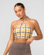 Shimmer Bra Tank Combo - Checked Out Print