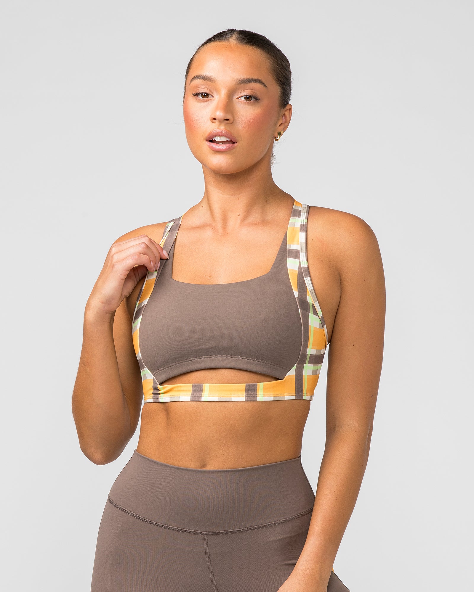 Sizzle Bra - Checked Out Print