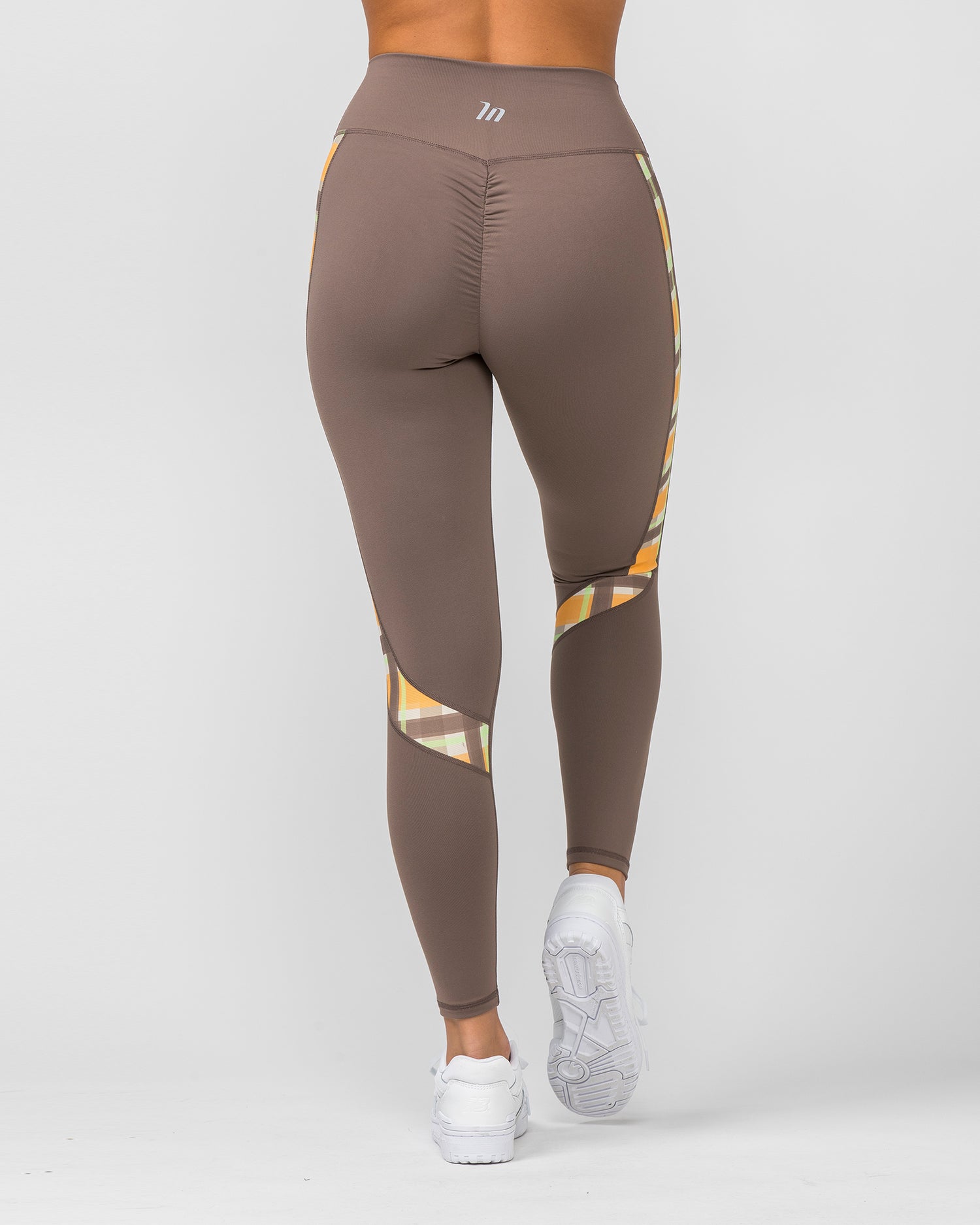 Sunlight Signature Scrunch Ankle Length Leggings - Taupe - Muscle Nation