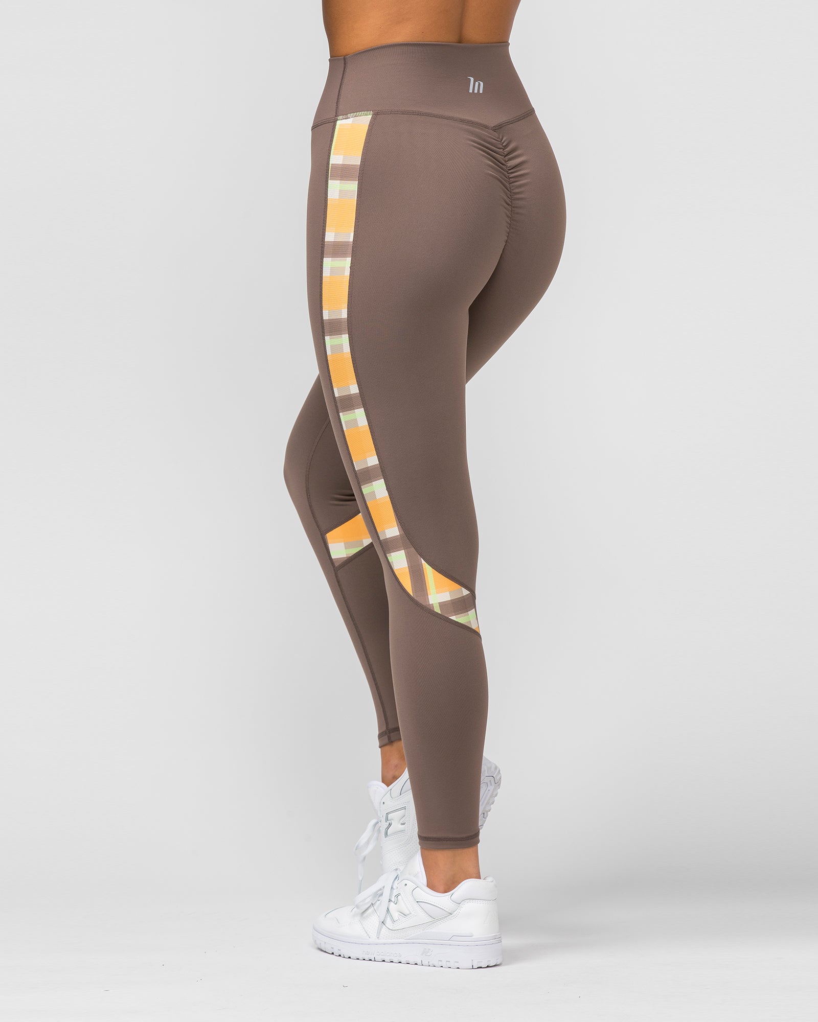 Sunlight Signature Scrunch Ankle Length Leggings - Taupe