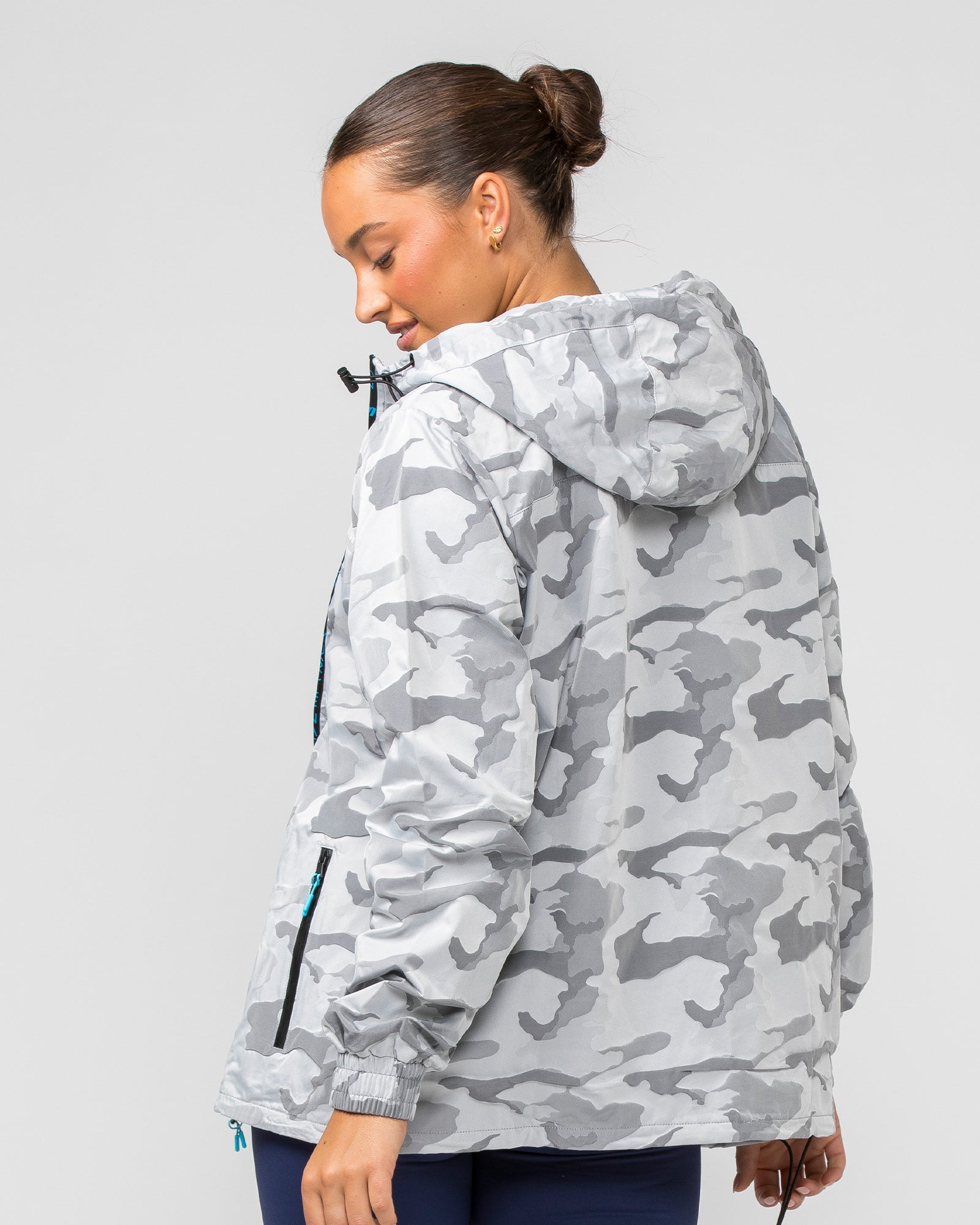 Unisex Tracksuit Jacket - Snow Camo