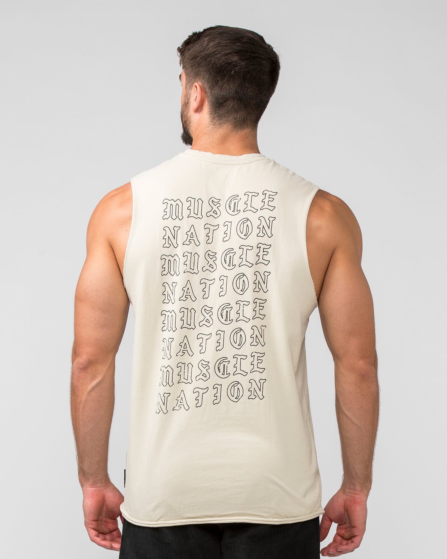 Scorpion Heavy Vintage Tank - Washed Cream - Muscle Nation